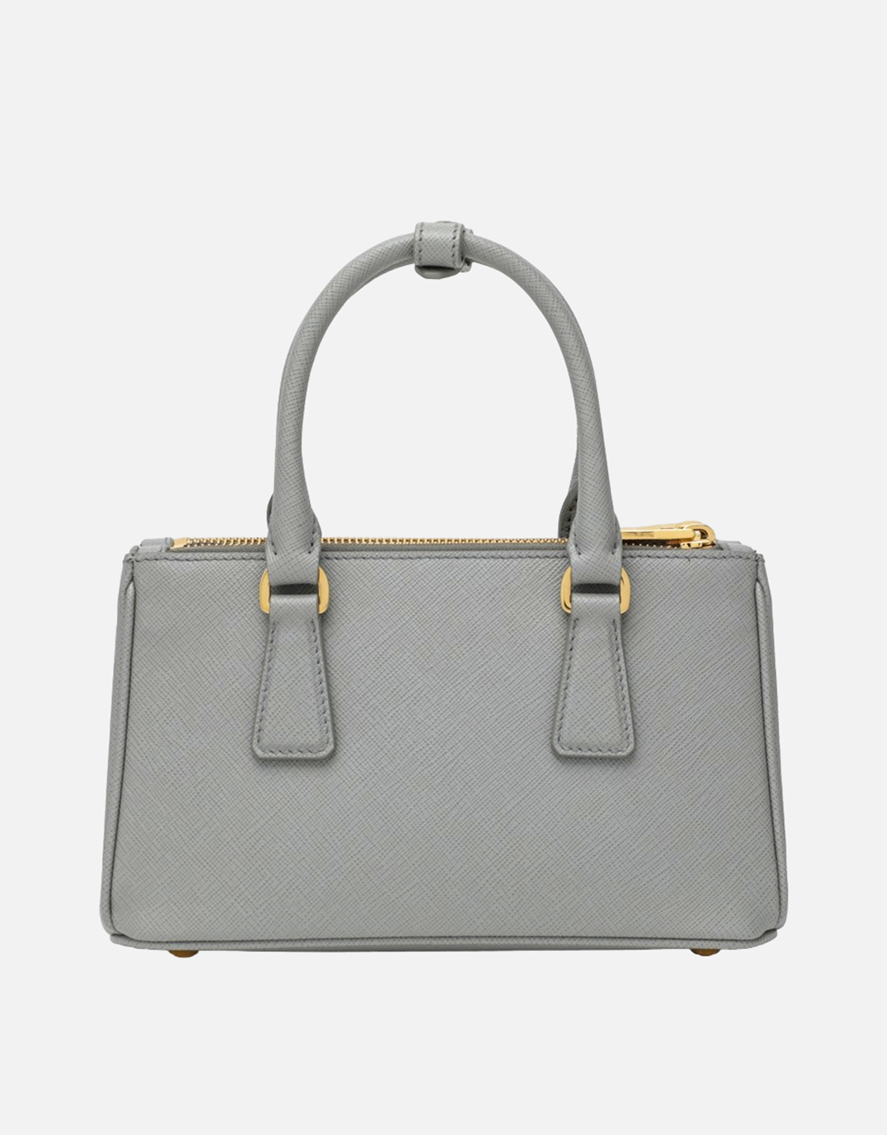 PRADA パーティーバッグ グレー Prada ガレリア ミニ レザーバッグ ライトグレー (すべての新品