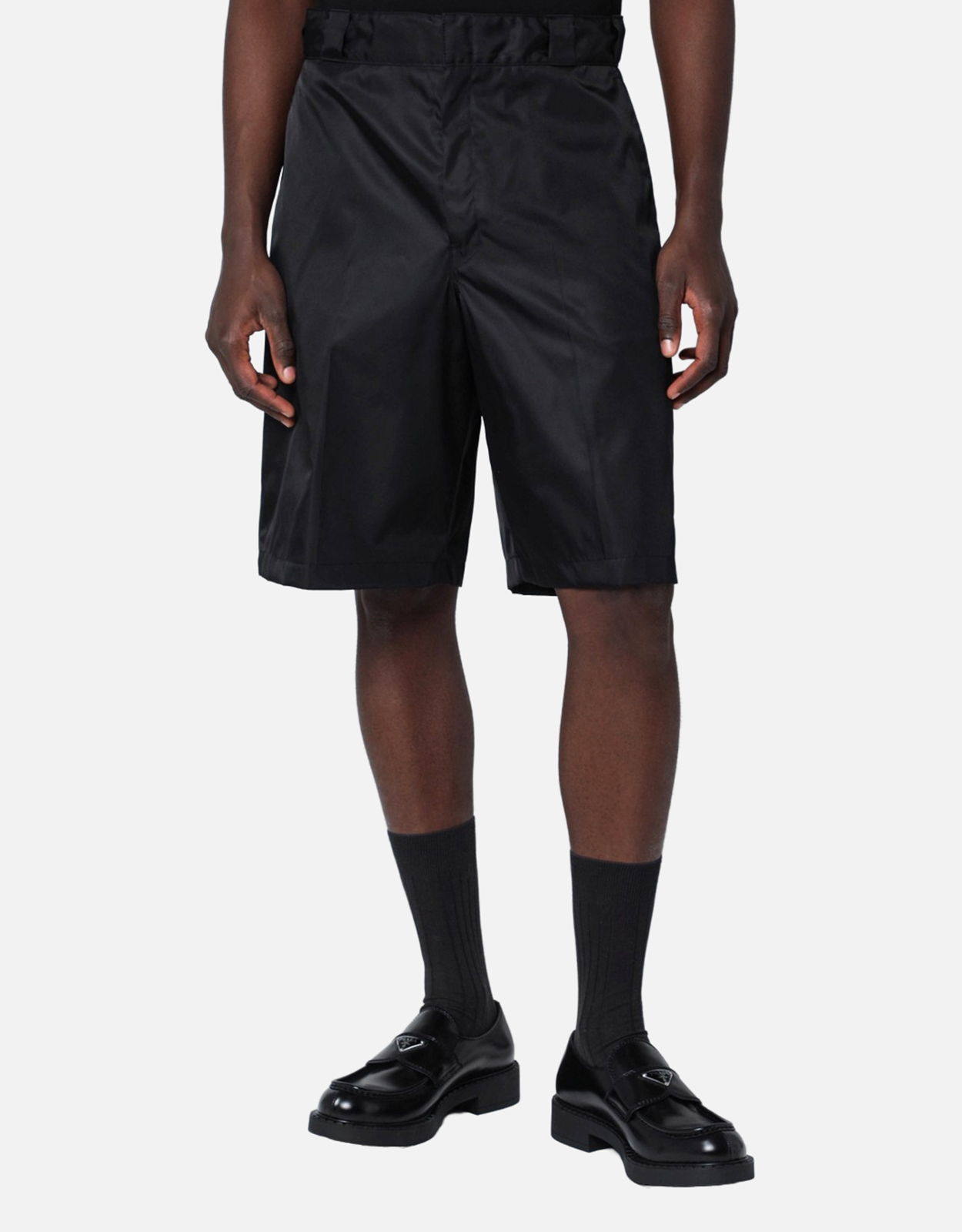 Prada メンズ Reナイロン バミューダショーツ (アパレル,ズボン