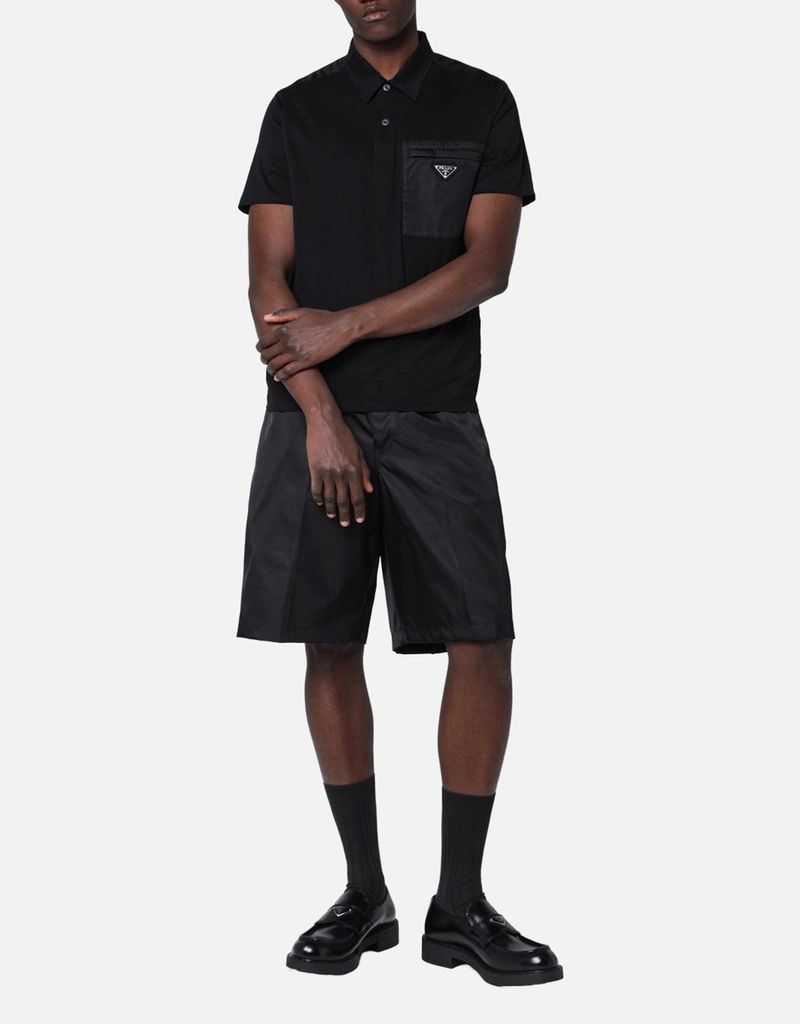 Prada メンズ Reナイロン バミューダショーツ (アパレル,ズボン