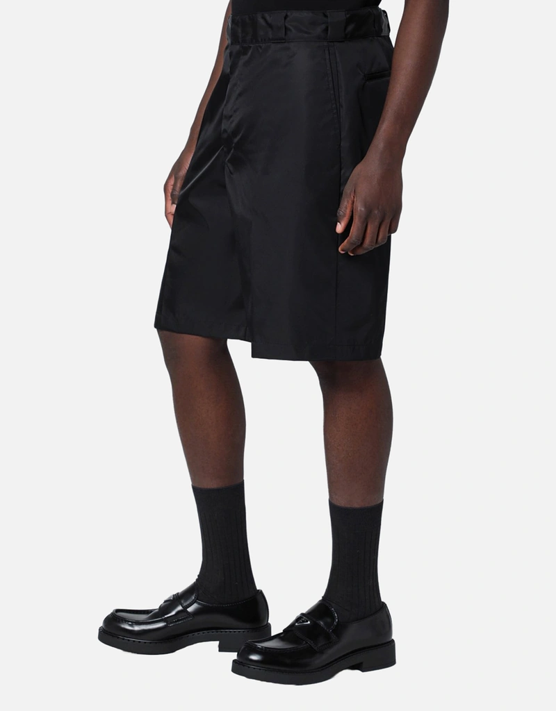 Prada メンズ Reナイロン バミューダショーツ (アパレル,ズボン