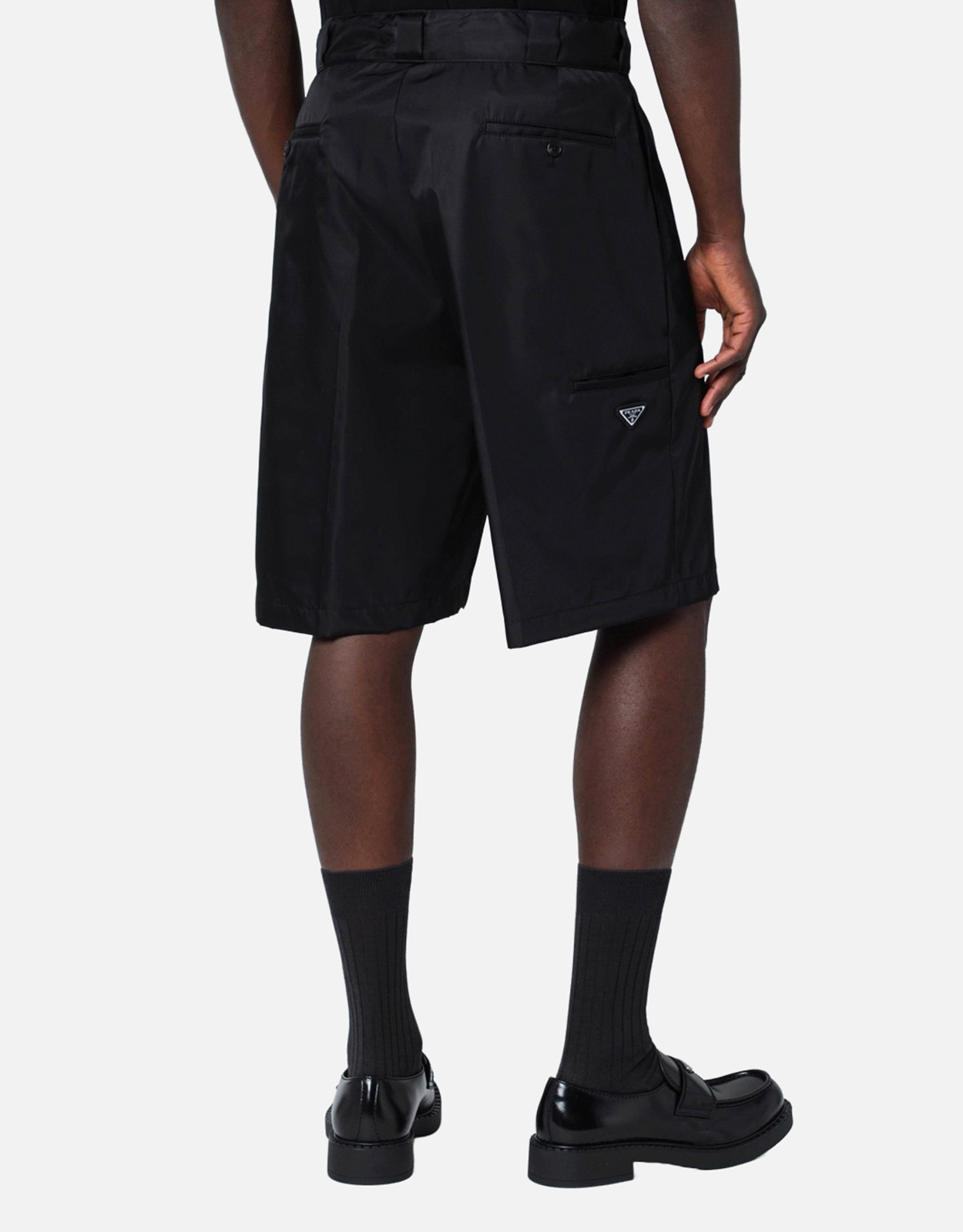 Prada メンズ Reナイロン バミューダショーツ (アパレル,ズボン