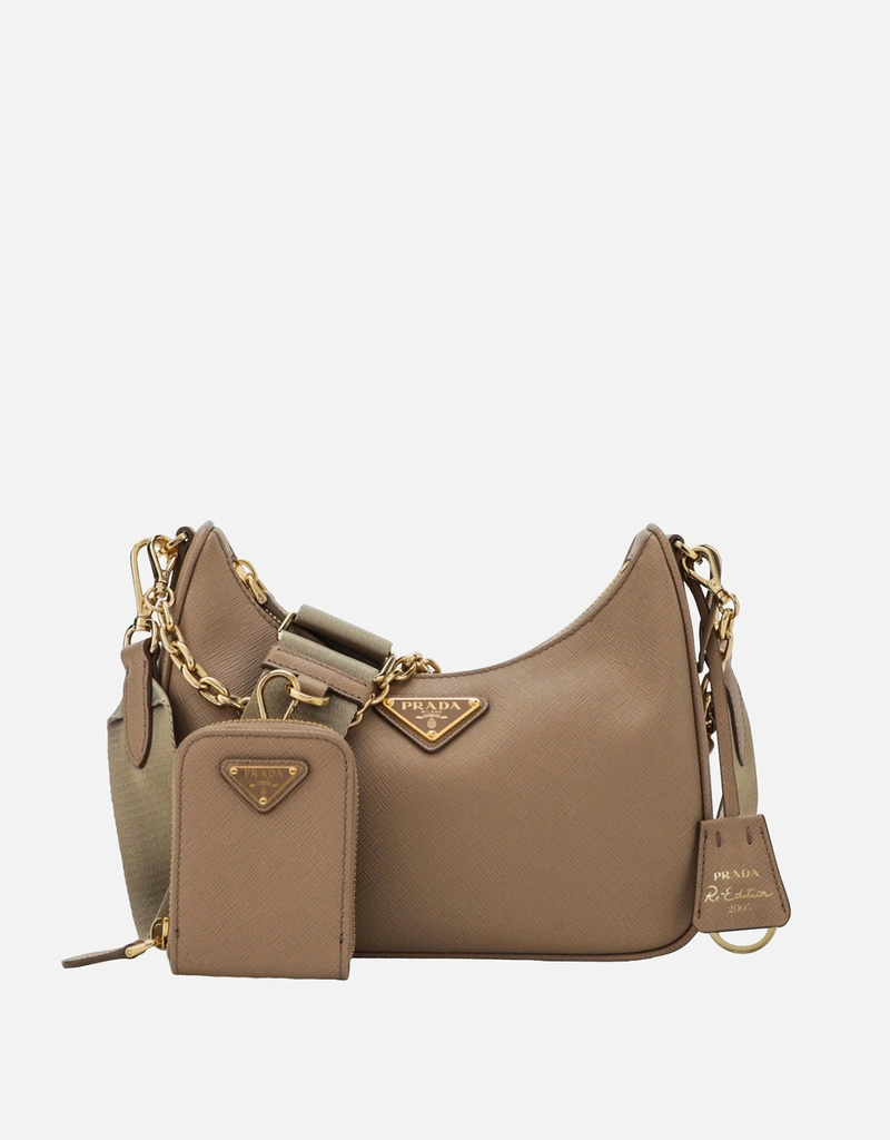 Prada Re-Edition 2005 カーフスキンレザーショルダーバッグ (すべての