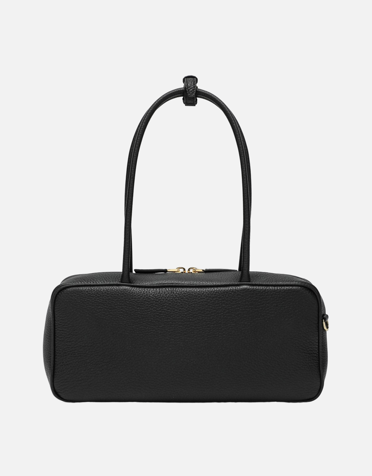 Prada ミディアムブラックレザーボーリングバッグ (すべての新品