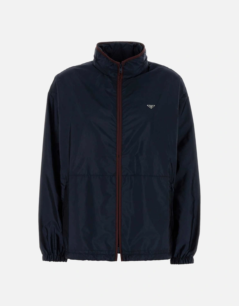 Prada ネイビーブルー Re-Nylon ウインドブレーカー (すべての新品