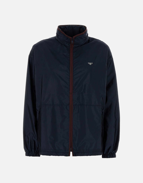 Prada ネイビーブルー Re-Nylon ウインドブレーカー (すべての新品