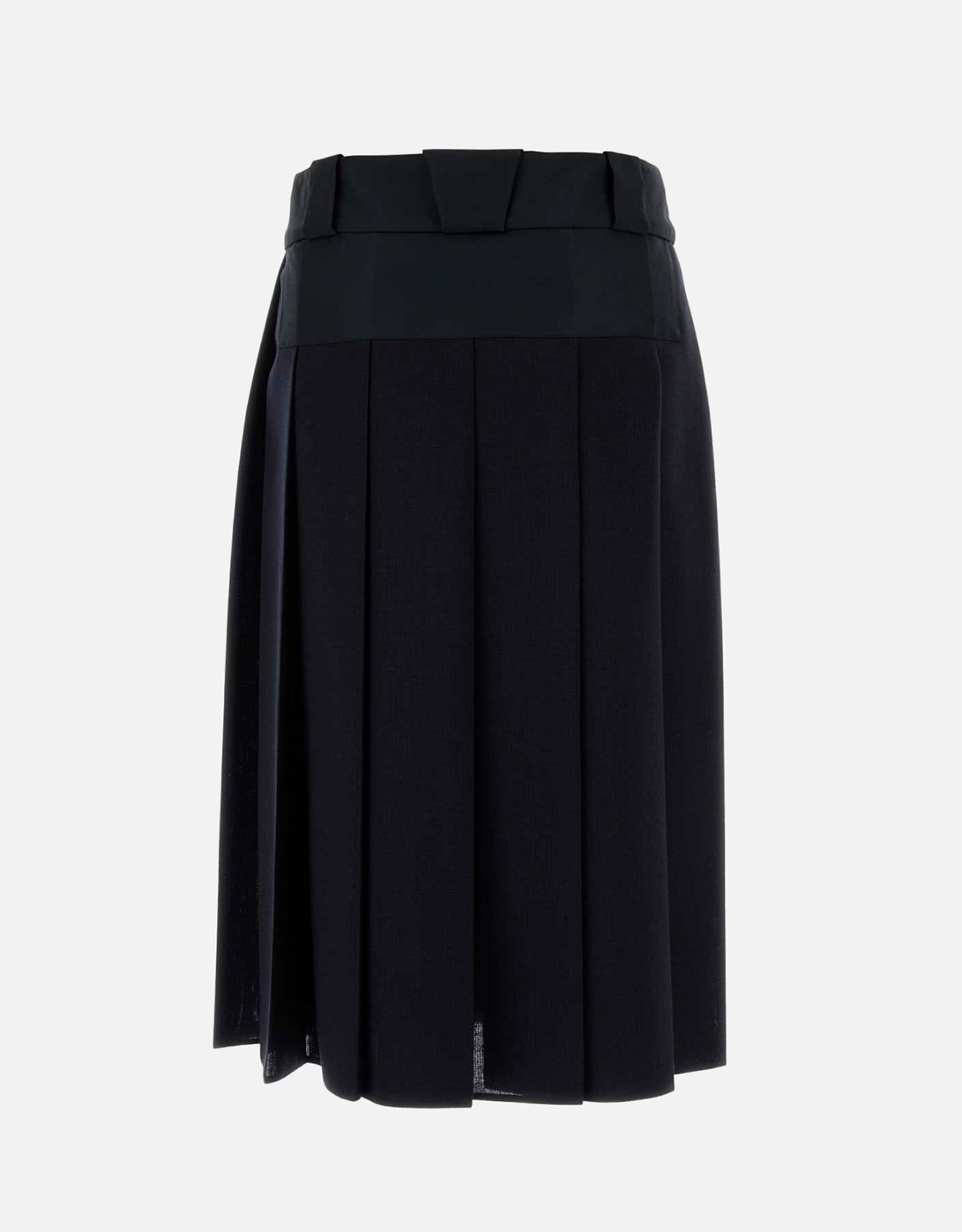 Prada ホップサックとテクニカルファブリックのミディスカート (すべて