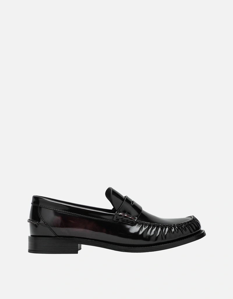Prada ブラッシュドカーフレザーローファー (すべての新品) IFCHIC.COM