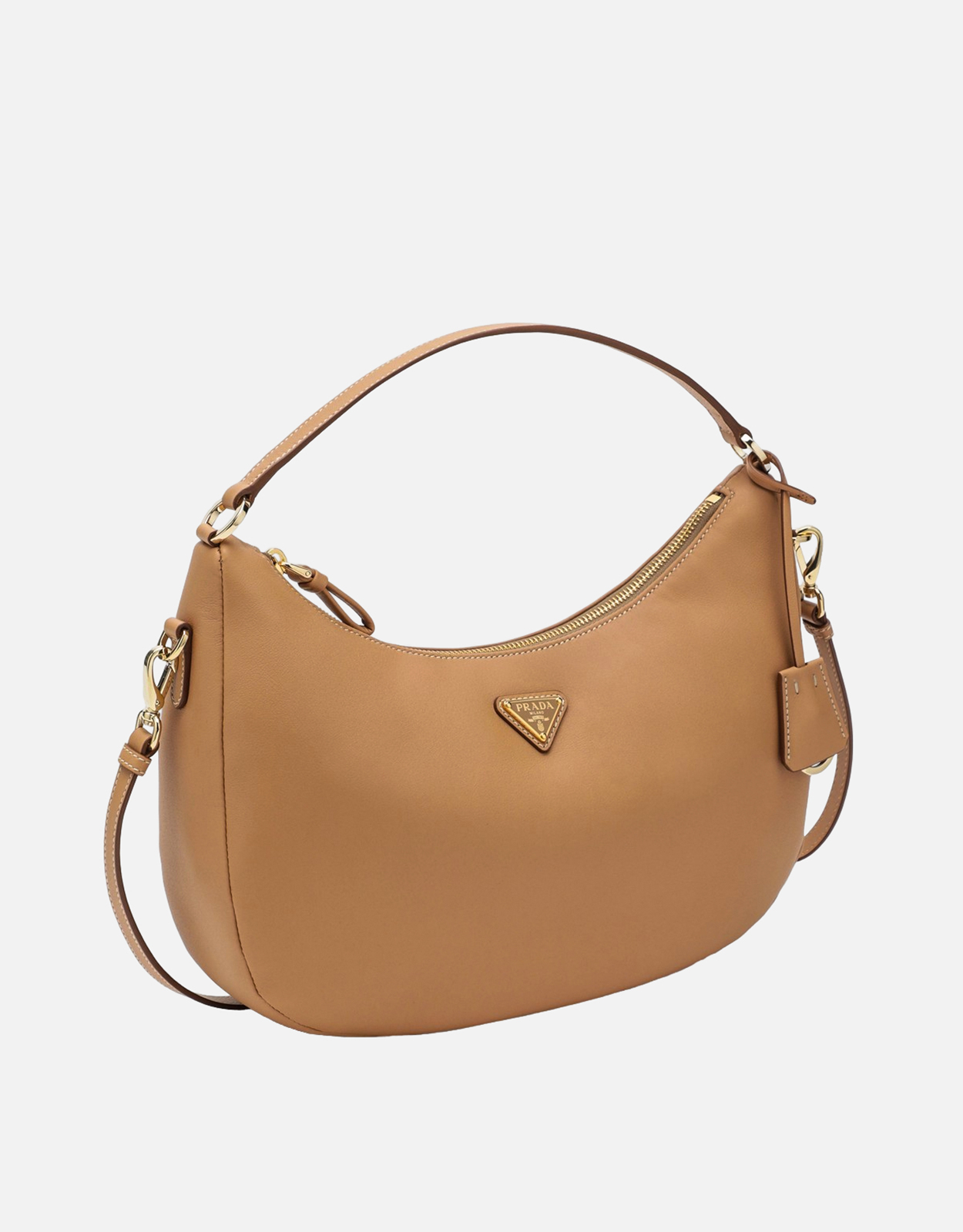 Prada ライトブラウンレザーショルダーバッグ (すべての新品) IFCHIC.COM