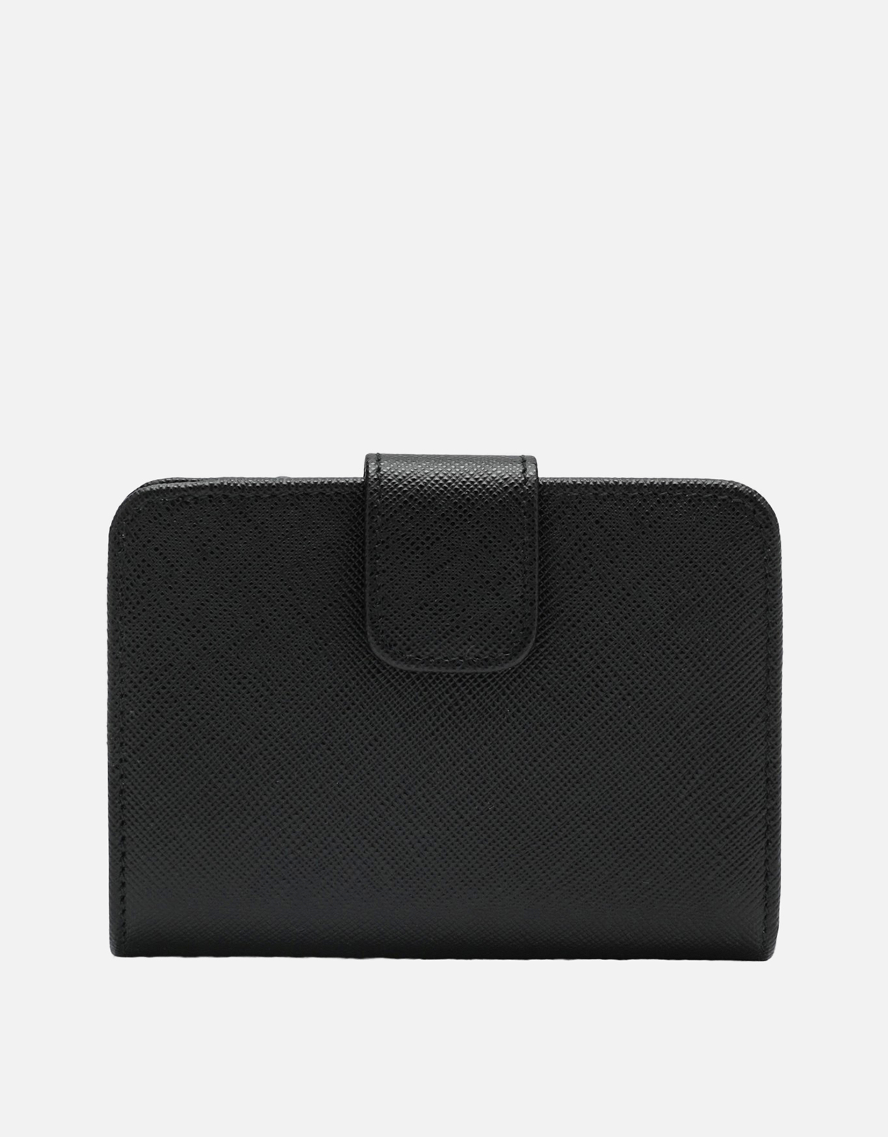 Prada スモールブラックサフィアーノレザーウォレット (財布とカード