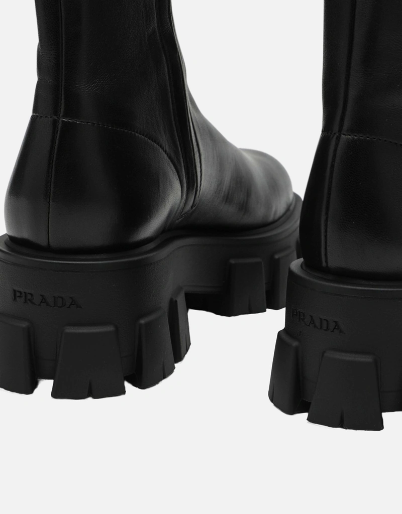 ルンルン】PRADA ナッパレザーサンダル& モノリスブーツ PRADA