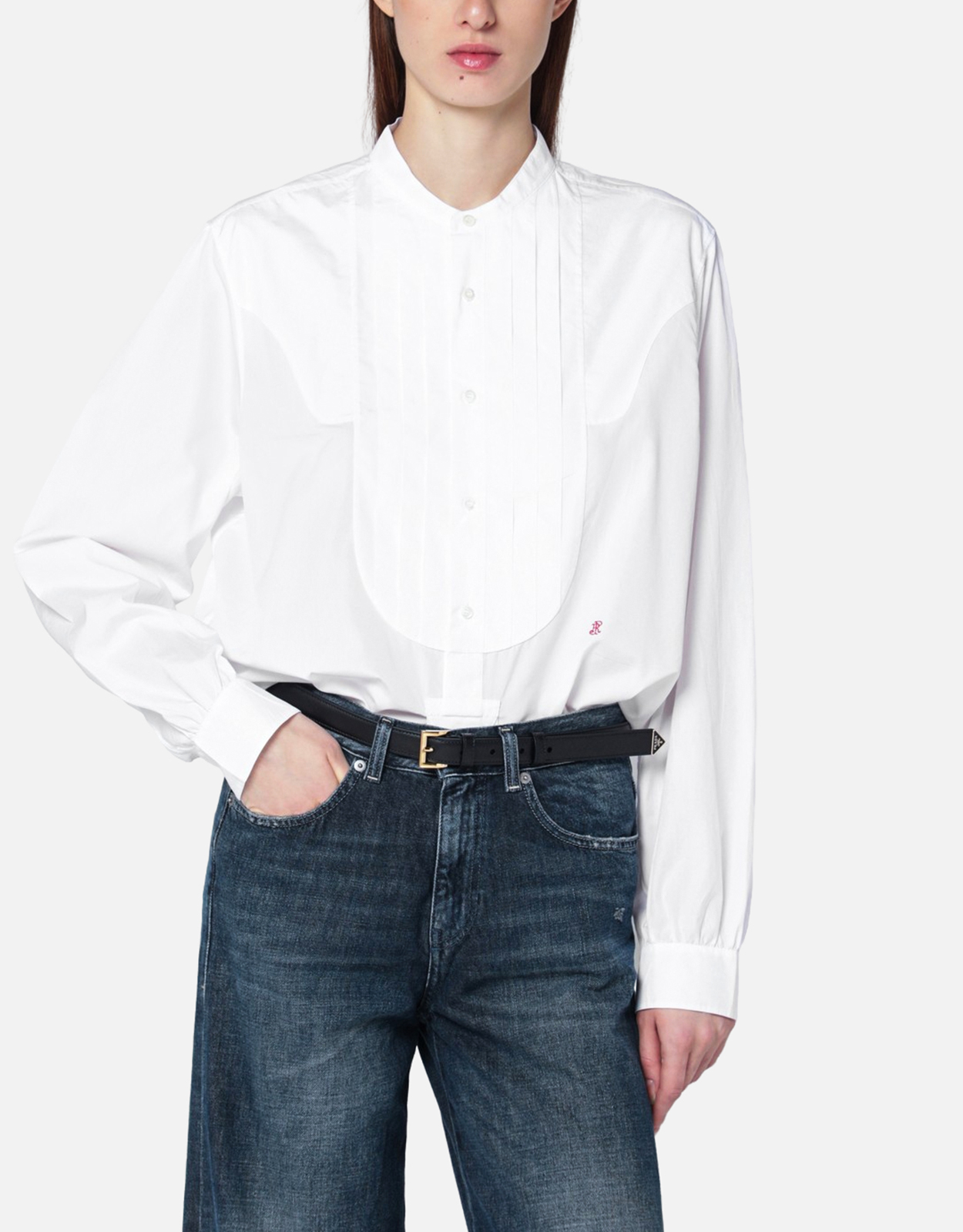 Prada 刺繍コットンシャツ (トップス) IFCHIC.COM