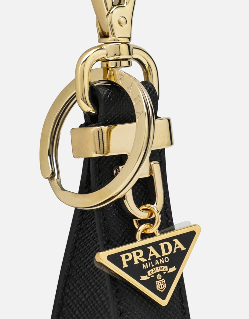 Prada サフィアーノレザーキーチェーン (キーチェーンとバッグチャーム