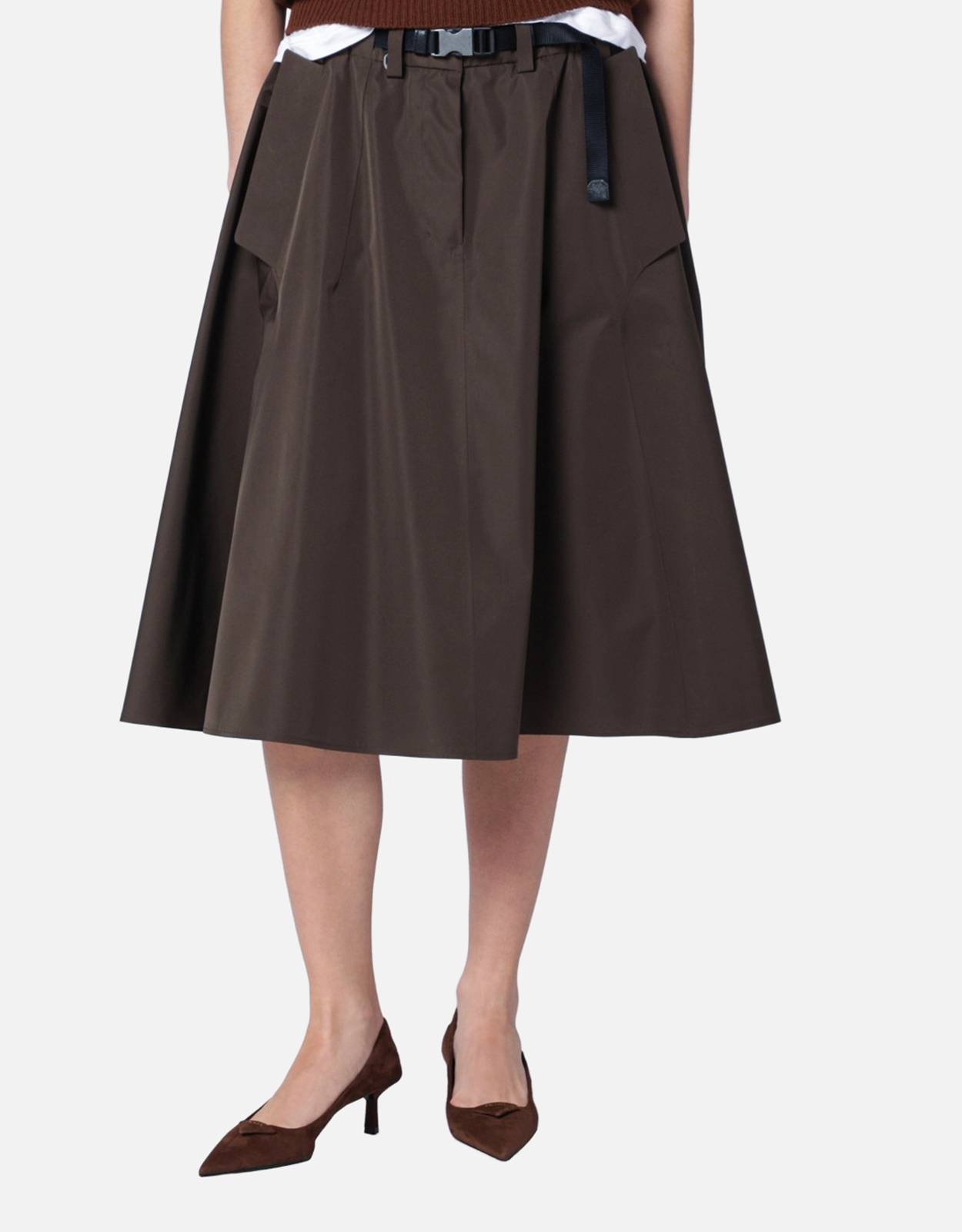 プラダ　スカート Prada テクニカルファブリックサークルスカート (ドレス) IFCHIC.COM