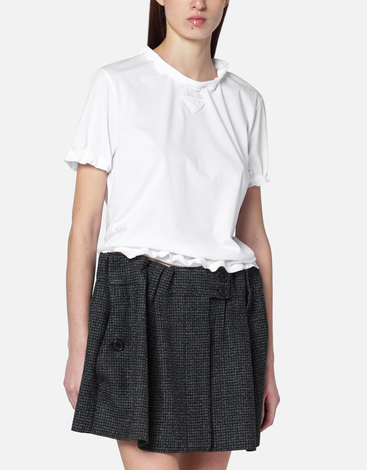 Prada コットンジャージーTシャツ (トップス) IFCHIC.COM