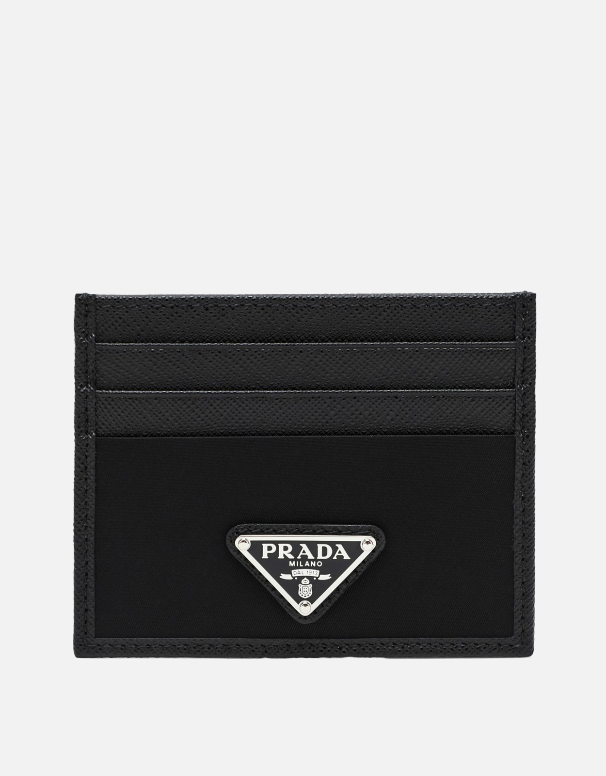 Prada メンズ リナイロンとサフィアーノレザー カードホルダー
