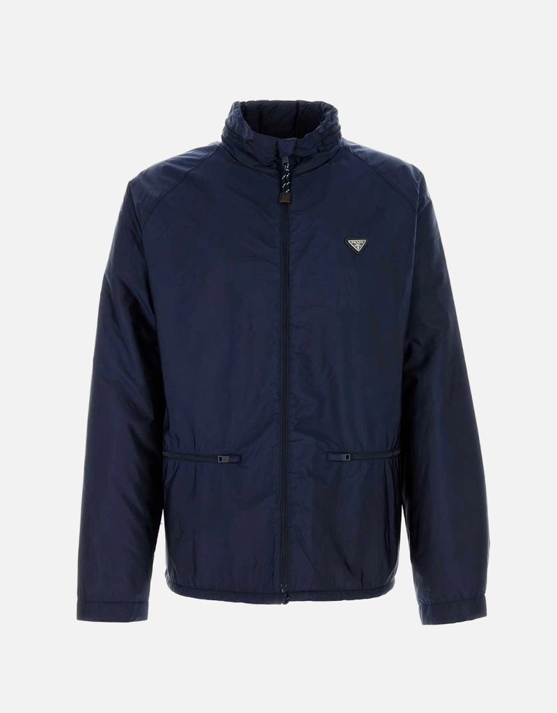 Prada メンズ Re-Nylon ネイビーブルージャケット (すべての新品