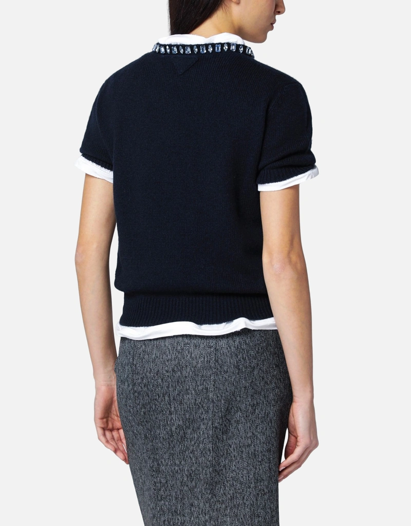 Prada ウール＆カシミヤ クルーネックセーター (トップス) IFCHIC.COM