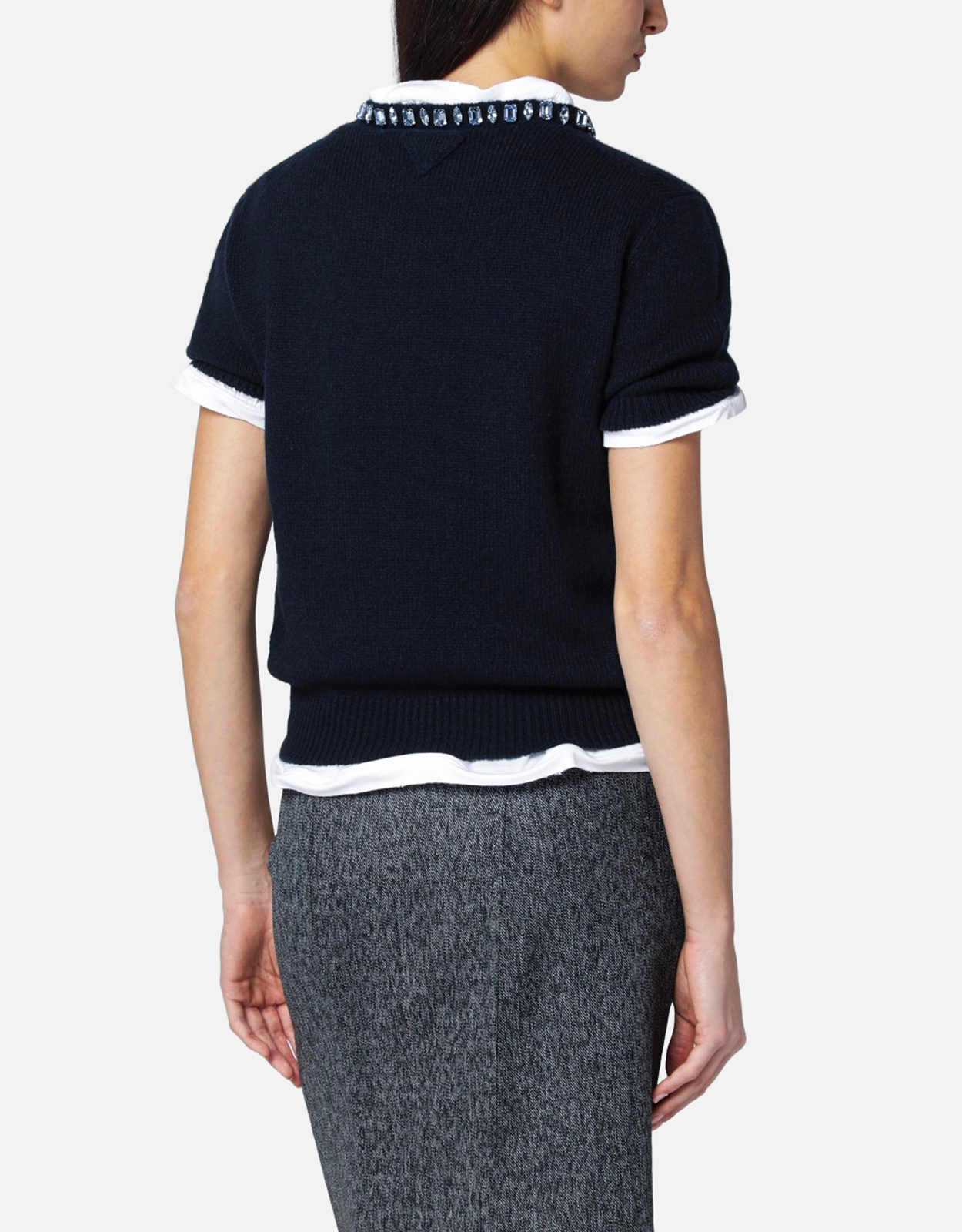 Prada ウール＆カシミヤ クルーネックセーター (トップス) IFCHIC.COM