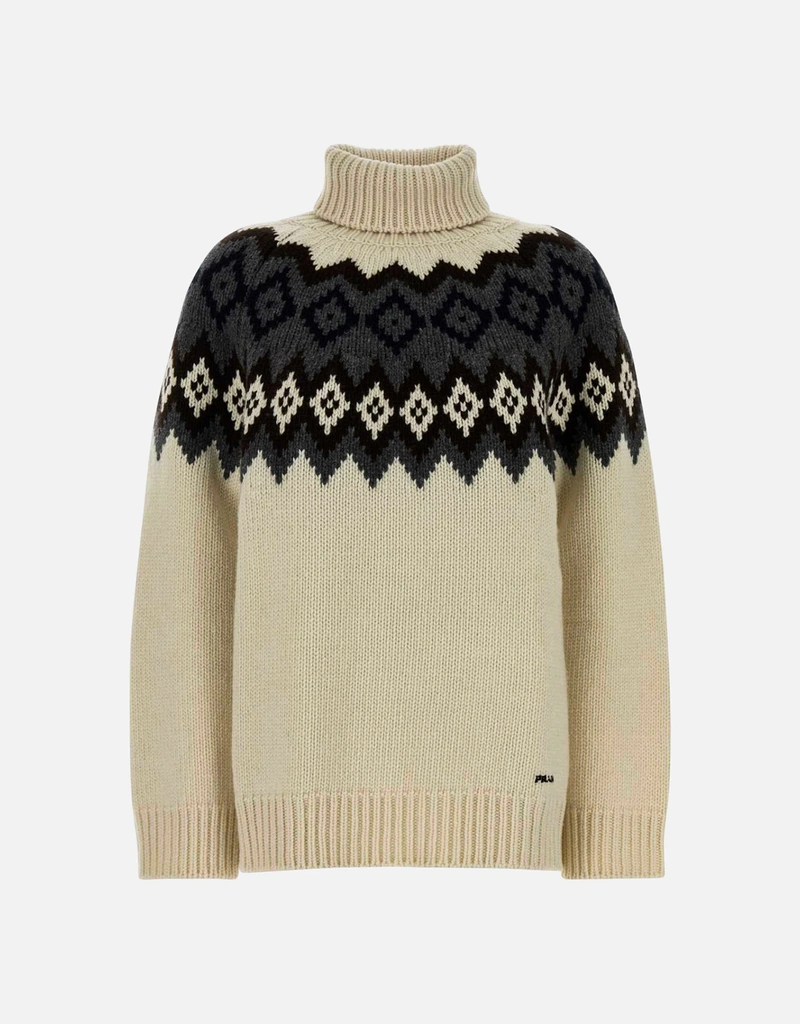 Prada カシミヤ バージンウール タートルネック オーバーサイズ