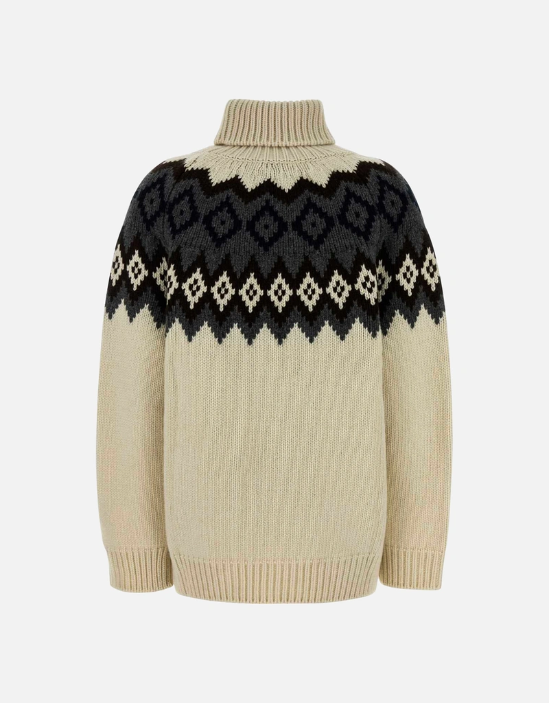 Prada カシミヤ バージンウール タートルネック オーバーサイズ