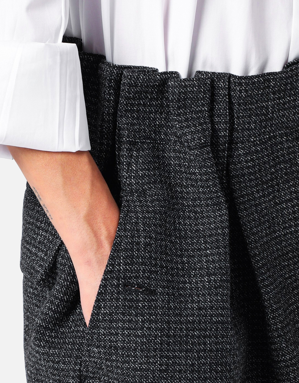 Prada ギンガムチェック初剪ウールミニスカート (ドレス) IFCHIC.COM