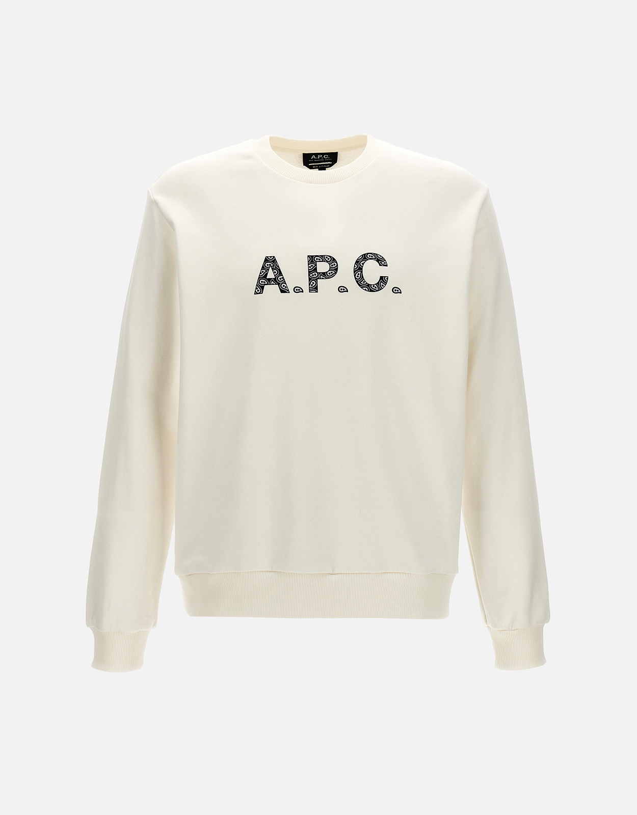 A.P.C. Men's Timothy Cotton Logo Print Crew Neck Sweatshirts - XXS　A.P.C.メンズ Timothy コットン ロゴ プリント クルーネック スウェットシャツ - XXS A.P.C.