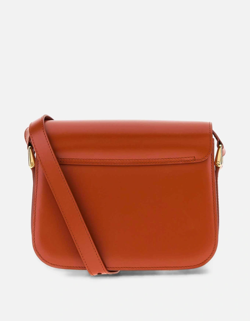 A.P.C. ブリック カーフレザー スモール グレース クロスボディバッグ