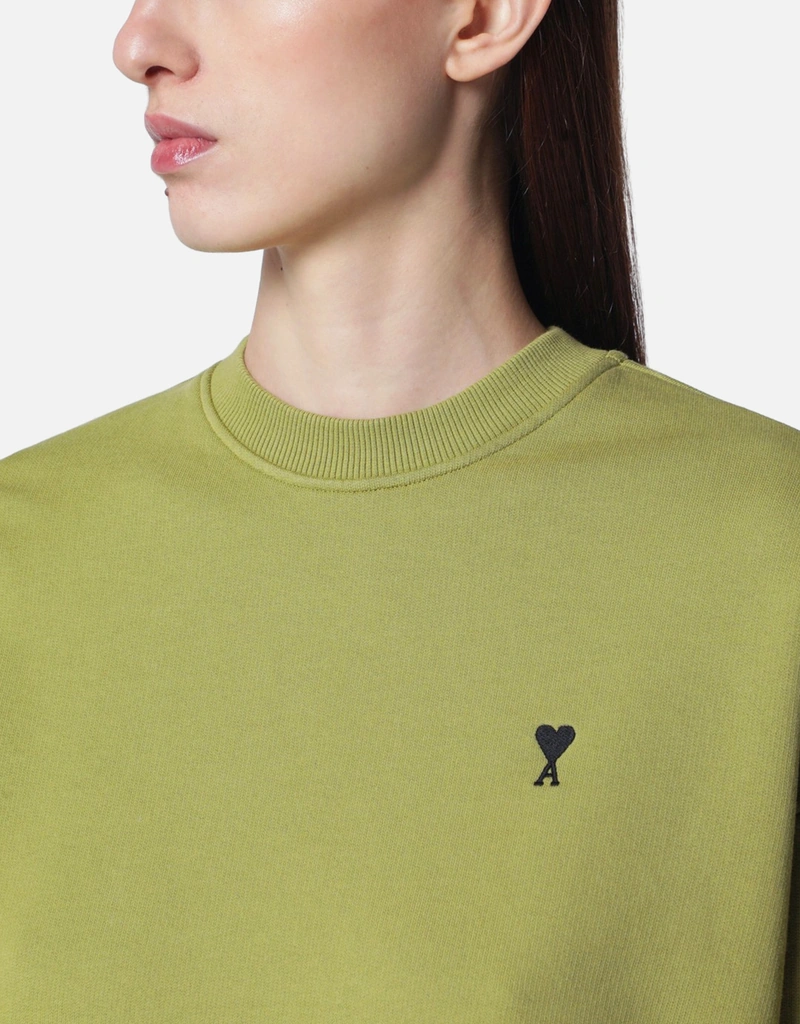 AMI Paris Ami de Coeur matcha green sweatshirt (Tops) IFCHIC.COM