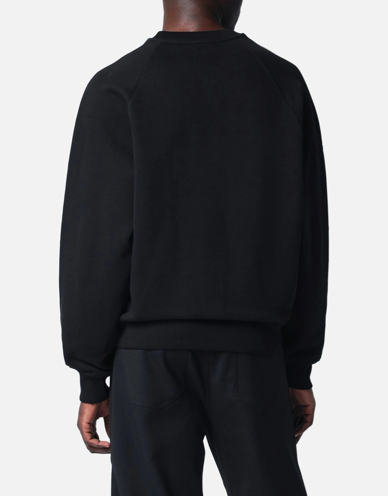 AMI Paris メンズコットンブラックスウェットシャツ (アパレル,シャツ