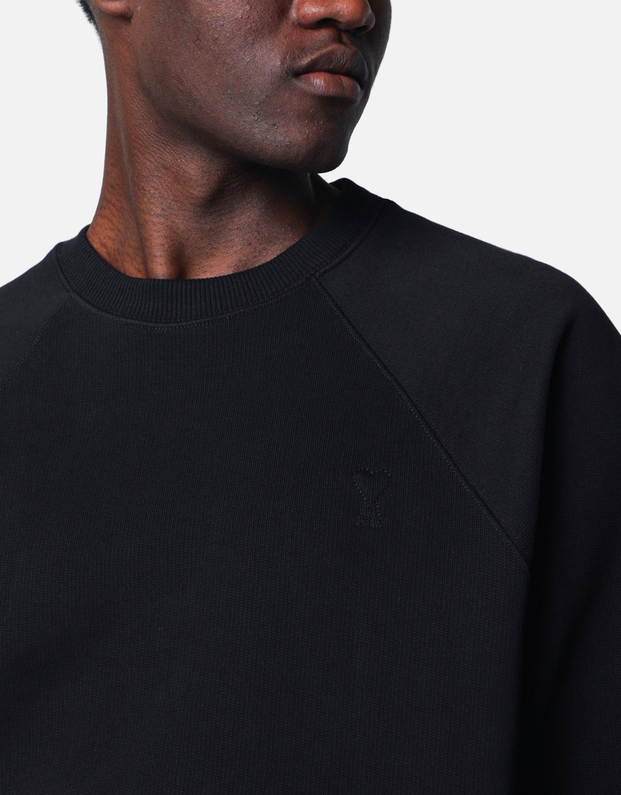 AMI Paris メンズコットンブラックスウェットシャツ (アパレル,シャツ