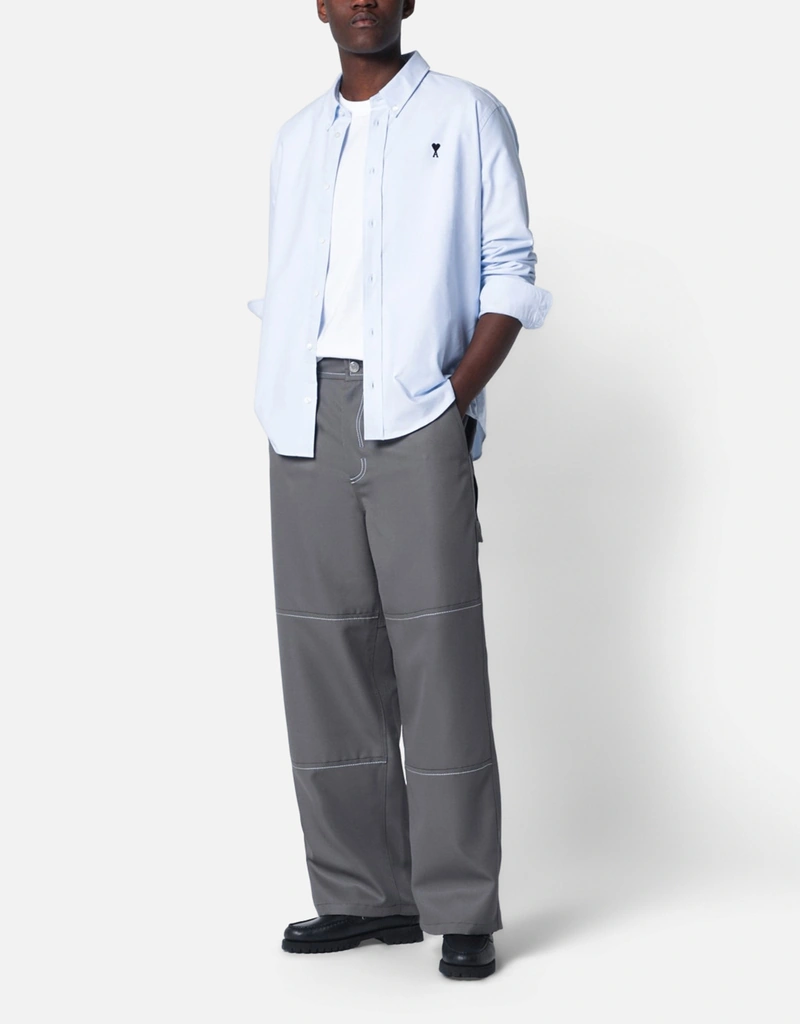 AMI Paris メンズウールワークウェアパンツ (すべての新品) IFCHIC.COM