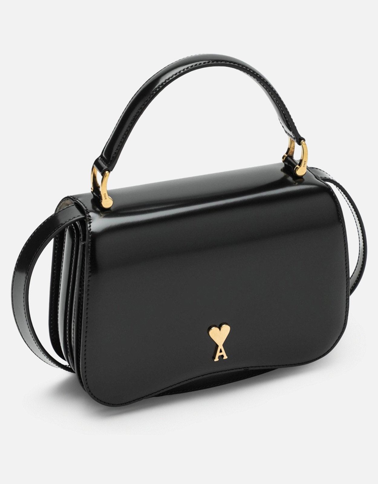 AMI Paris ユニセックスパリパリスレザーショルダーバッグ (すべての