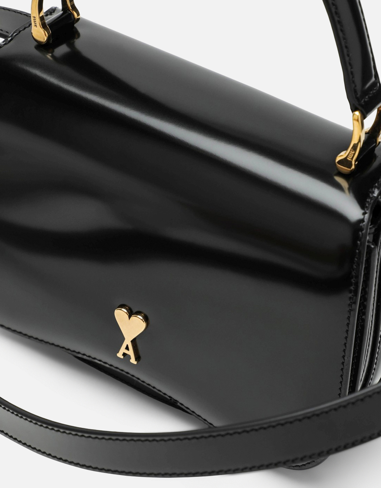 AMI Paris ユニセックスパリパリスレザーショルダーバッグ (すべての