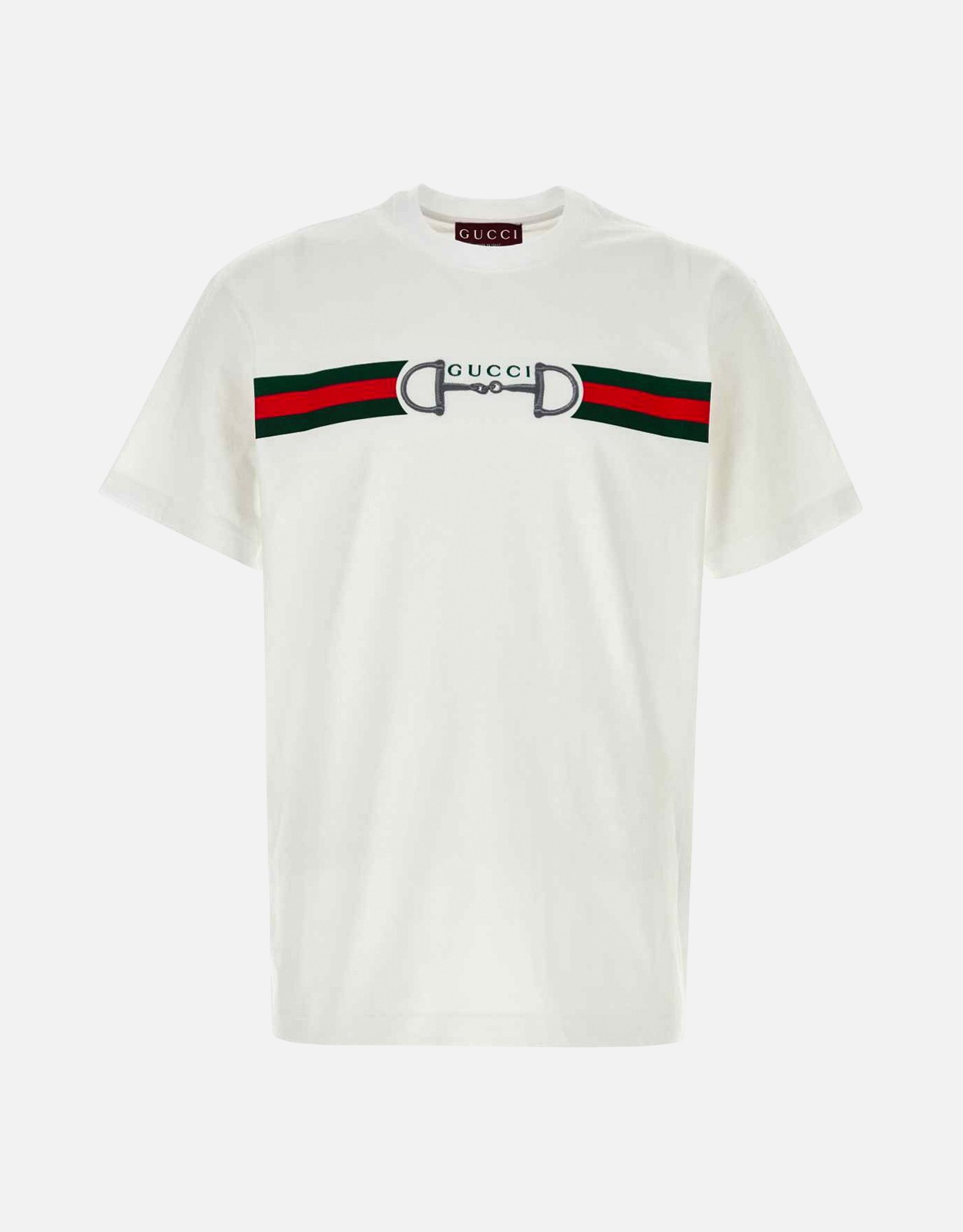 Gucci メンズ コットンジャージ 刺繍 クルーネック Tシャツ (すべての