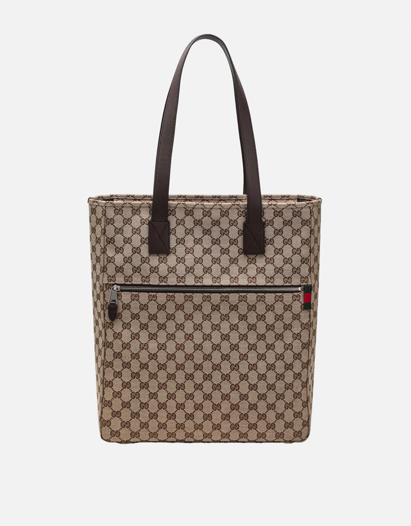 Gucci メンズGGキャンバスラージトートバッグ (バッグ) IFCHIC.COM