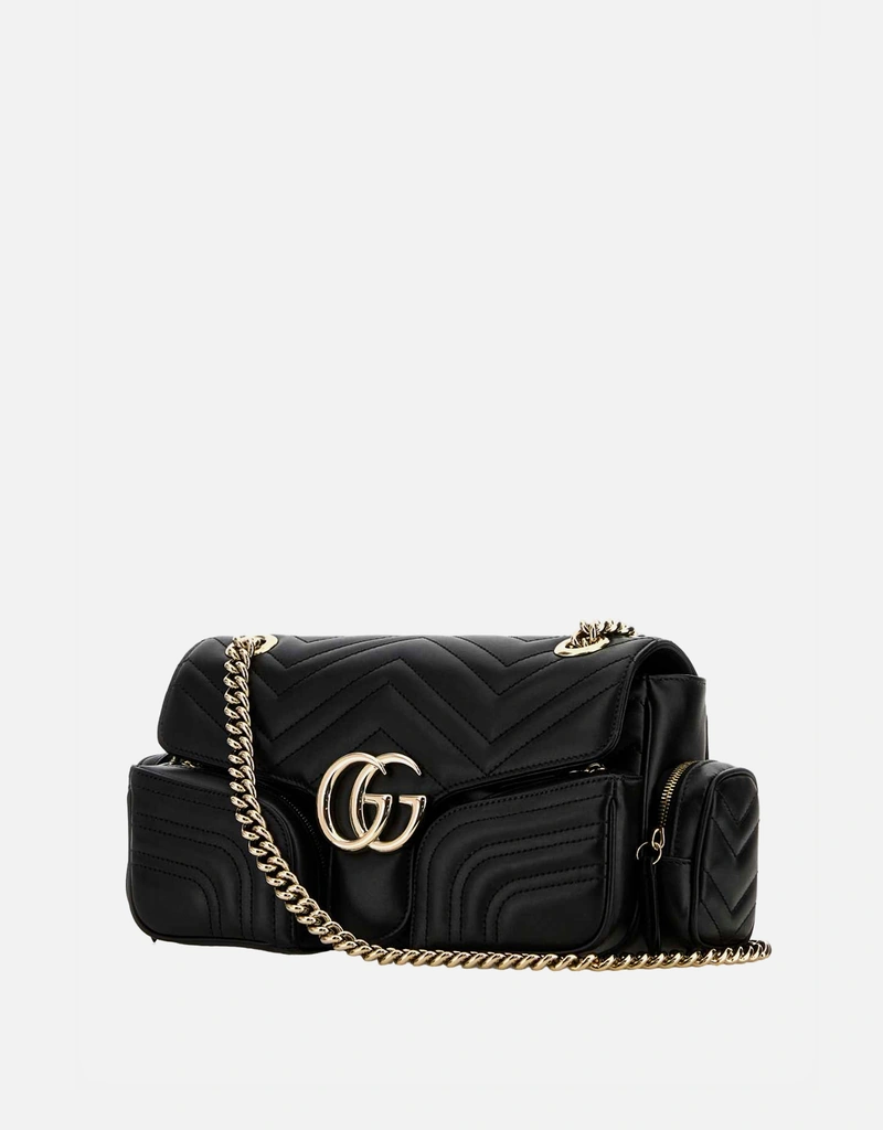 Gucci GGマーモント小型レザーポケット付きショルダーバッグ () IFCHIC.COM