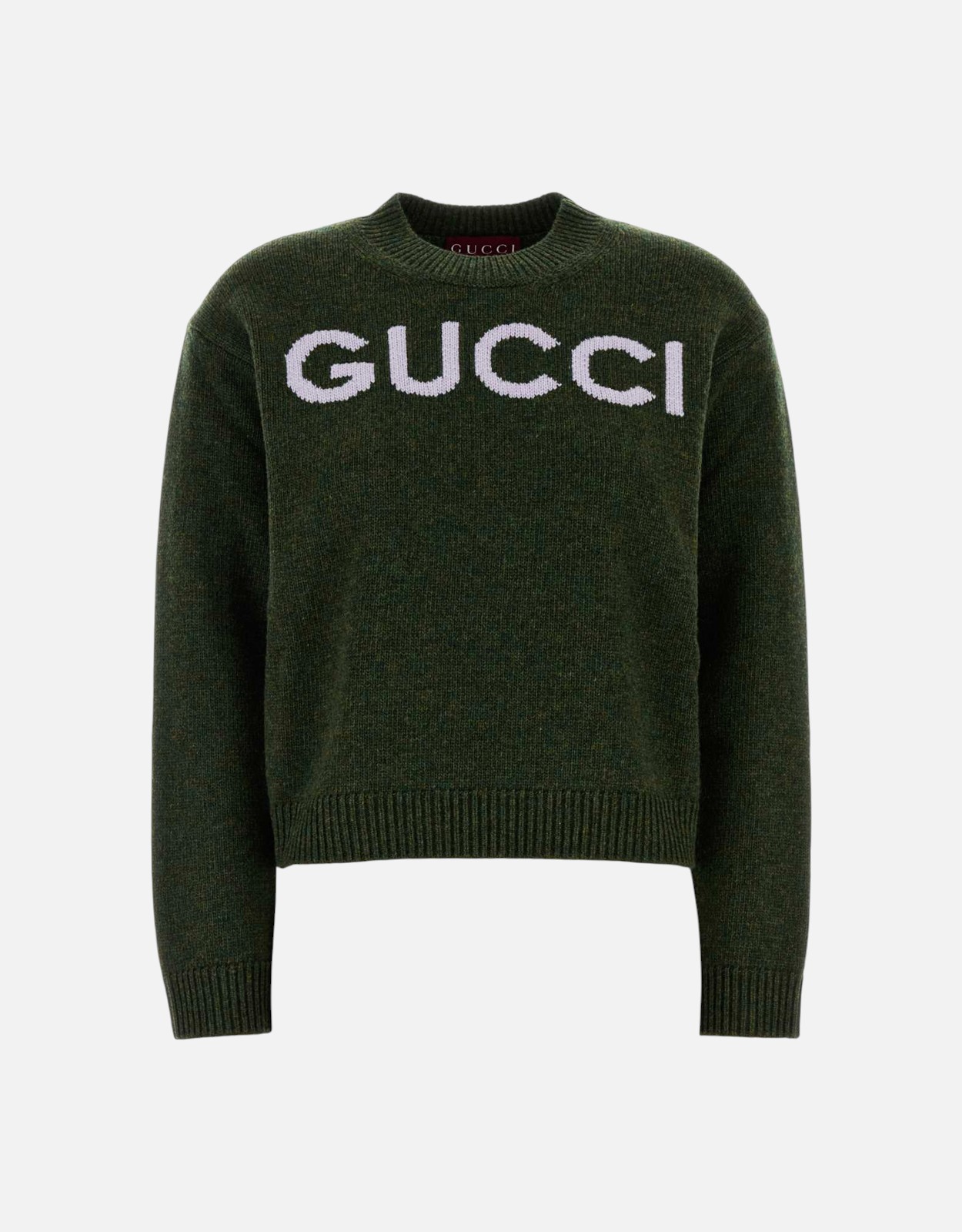 Gucci グリーンウールクルーネックセーター (すべての新品) IFCHIC.COM