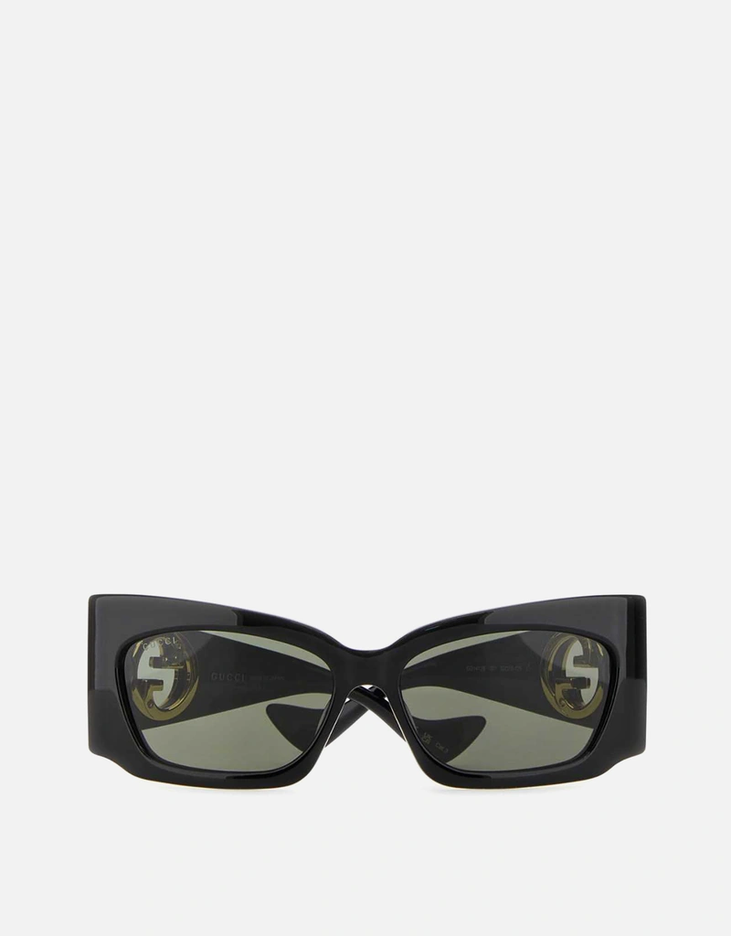 Gucci ブラックアセテートサングラス () IFCHIC.COM