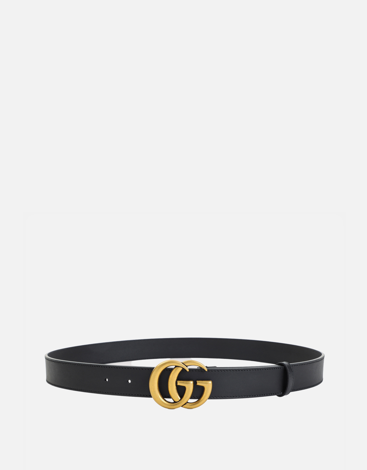 Gucci メンズGG Marmont レザー細ベルト (すべての新品) IFCHIC.COM