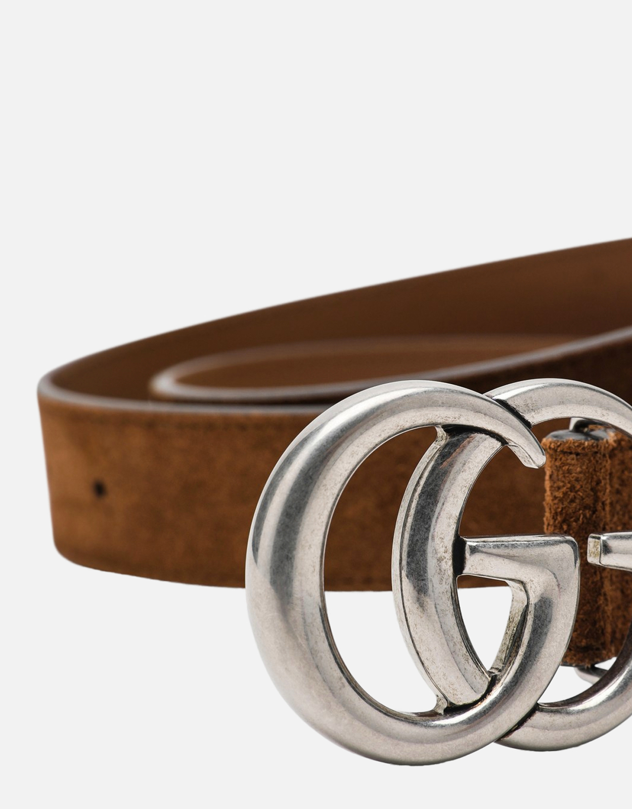 Gucci メンズ GGマーモント スエード細ベルト (アクセサリ,ベルト