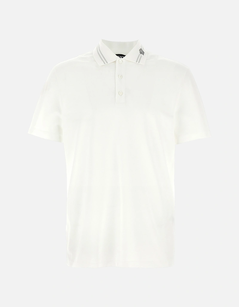 Versace Men's Medusa Embroidery Short-Sleeved Polo Shirt () IFCHIC.COM