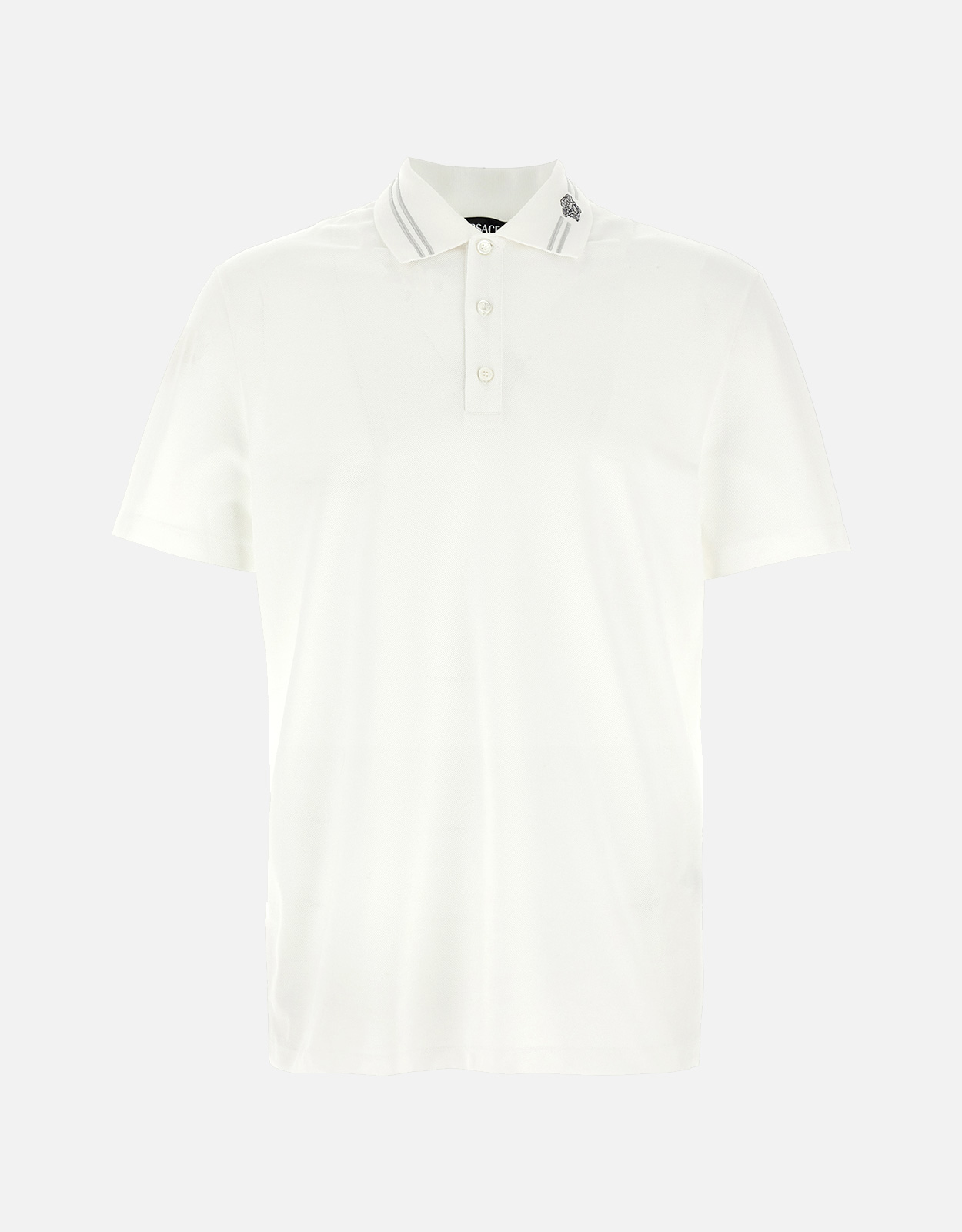 Versace Men's Medusa Embroidery Short-Sleeved Polo Shirt () IFCHIC.COM Versace Men's Medusa Embroidery Short-Sleeved Polo Shirt () IFCHIC.COM