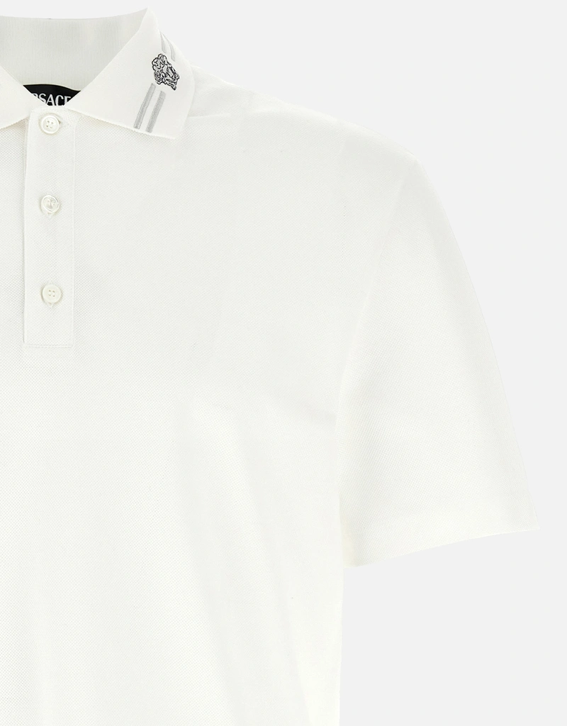 Versace Men's Medusa Embroidery Short-Sleeved Polo Shirt () IFCHIC.COM