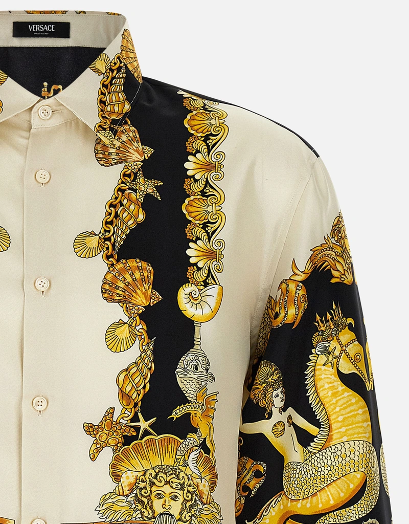 Versace Men's Coral Theatre Silk Shirt (Clothing,Shirts,Casual Shirts)  IFCHIC.COM