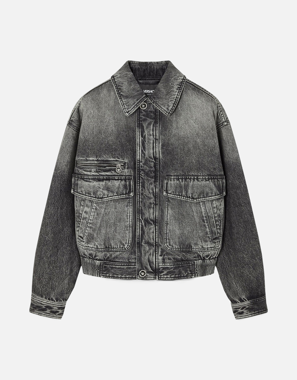 Versace メンズデニムブルゾンジャケット (すべての新品) IFCHIC.COM