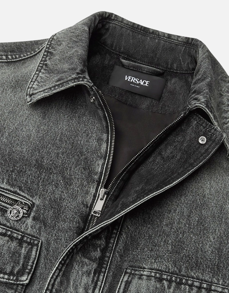 Versace メンズデニムブルゾンジャケット (すべての新品) IFCHIC.COM