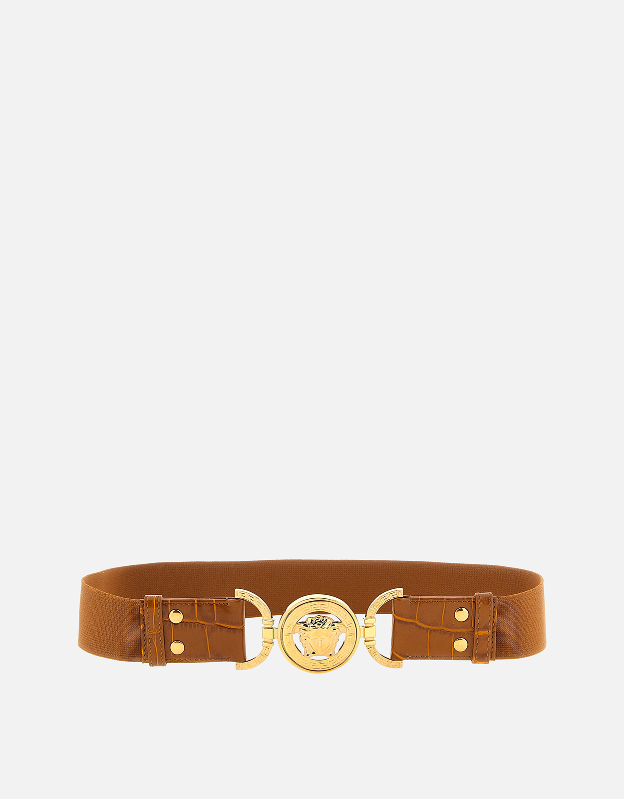 Versace Medusa '95 Croc-Effect Elastic Belt () IFCHIC.COM
