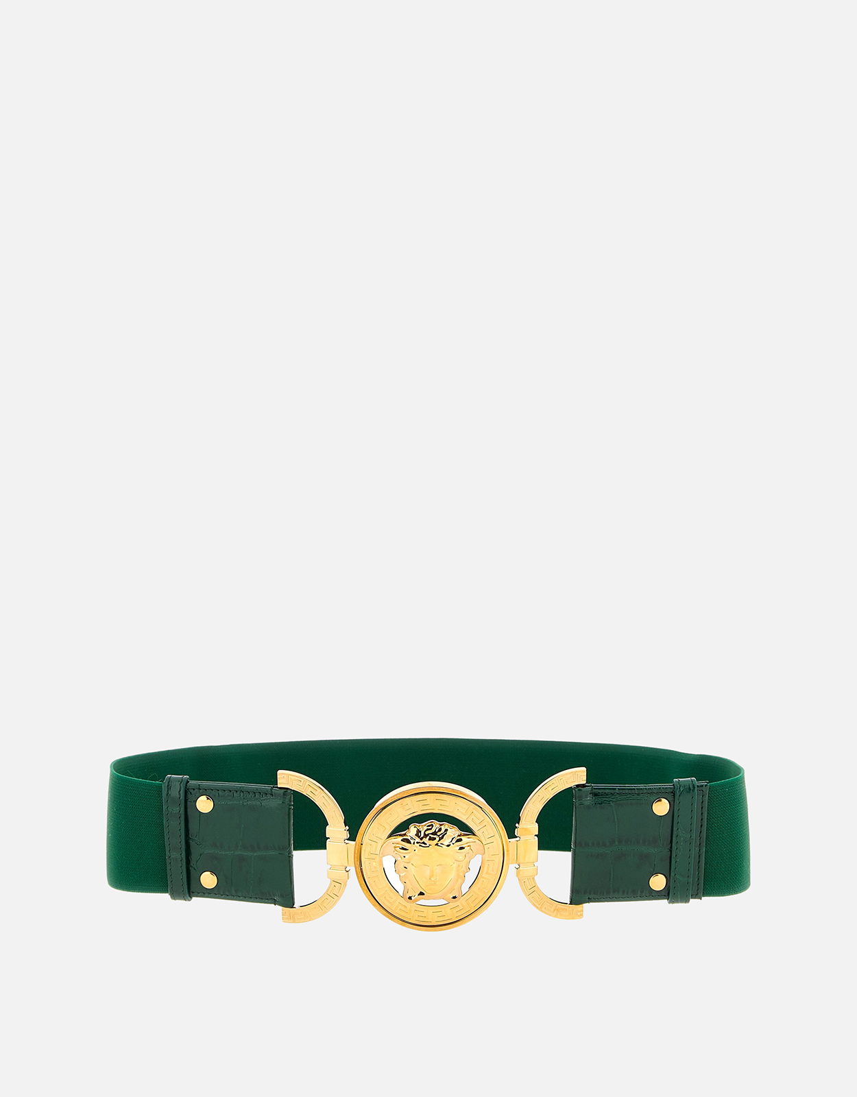 Versace Medusa '95 クロコ調 エラスティック ベルト () IFCHIC.COM