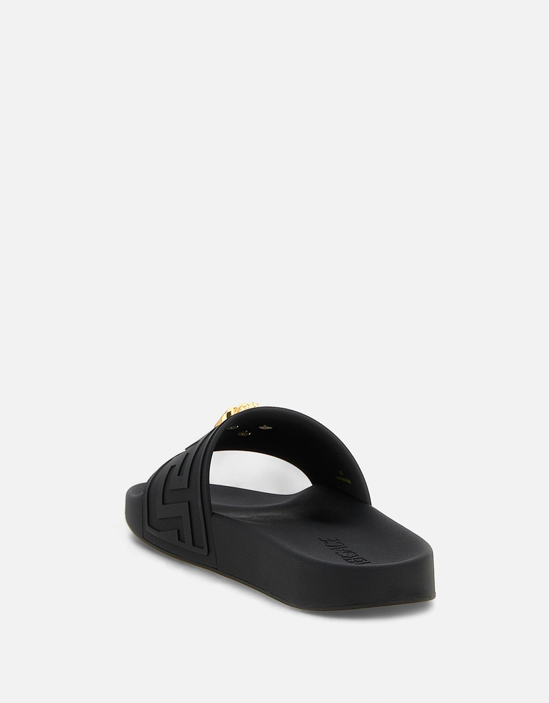 Versace メンズ ラ メドゥーサ ラバーサンダル () IFCHIC.COM