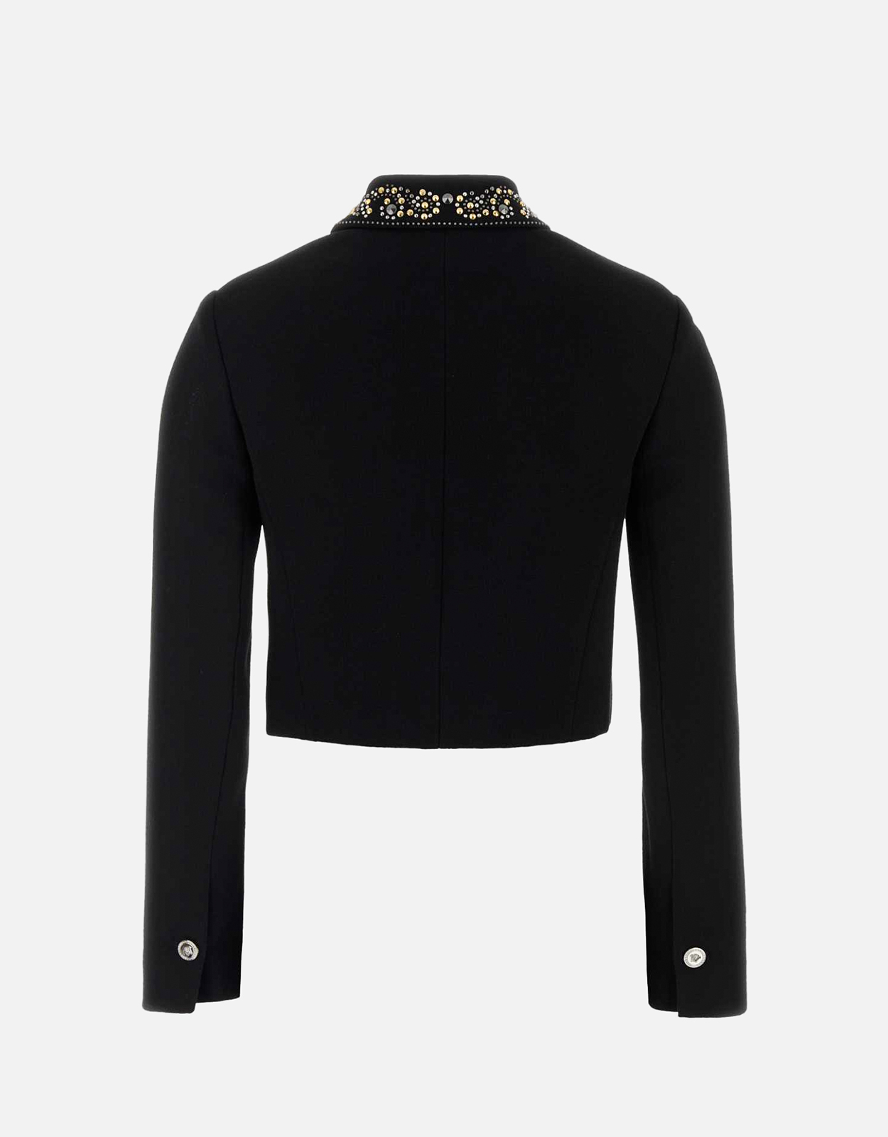 Versace スタッズ付きウールクロップジャケット (すべての新品) IFCHIC.COM Versace スタッズ付きウールクロップジャケット (すべての新品) IFCHIC.COM